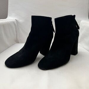 Ash Black Suede Ankle Bootie